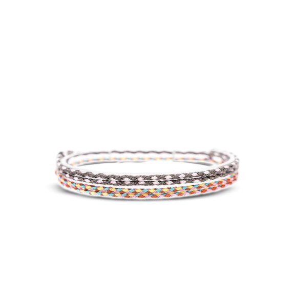 Jewelry - 2 Pcs Wave String Ankle Bracelets for Women Waterproof & Adjustable Thin Braided
